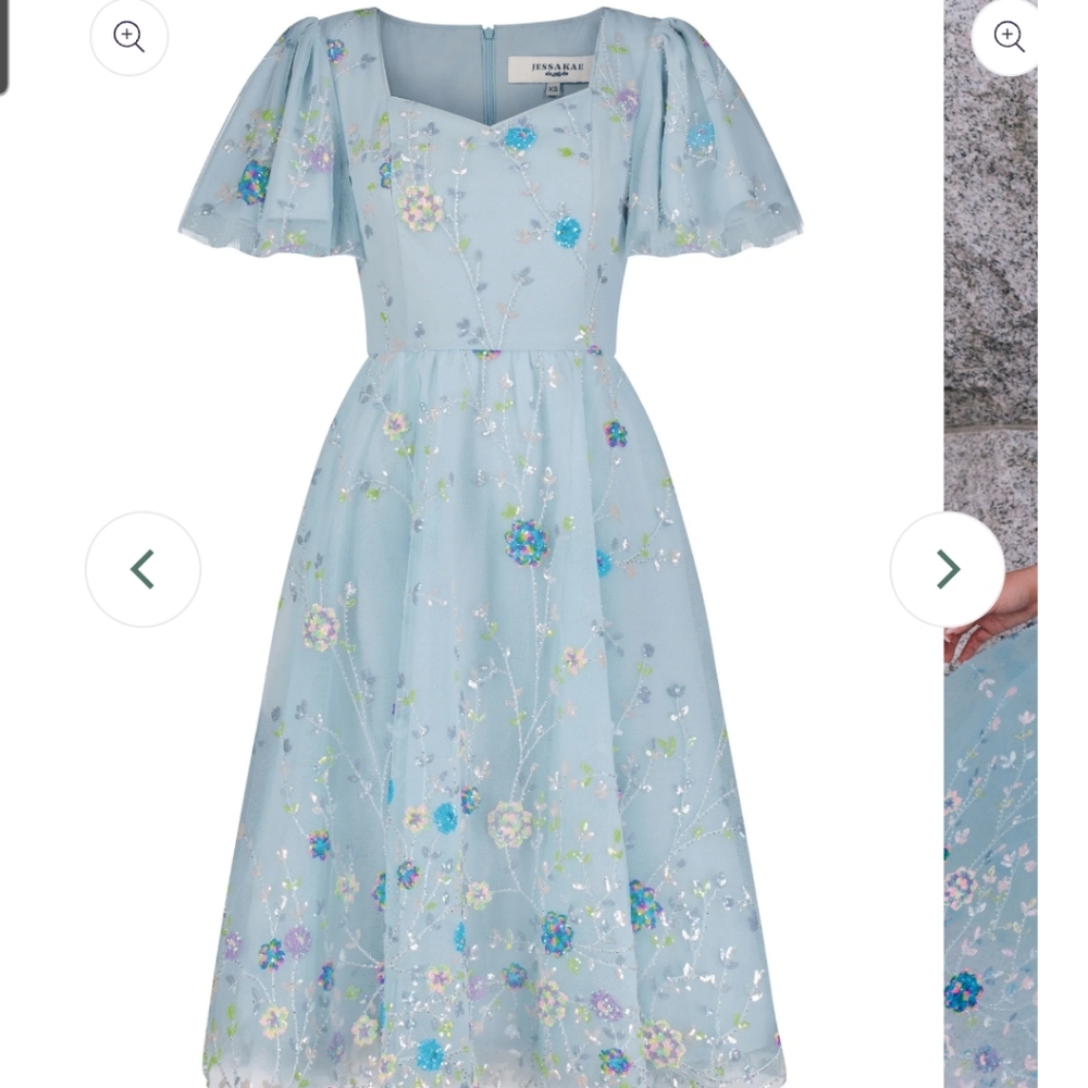 Jessakae shimmer dress blue